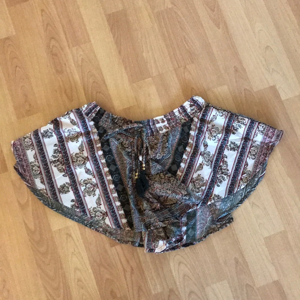 Boho high rise shorts